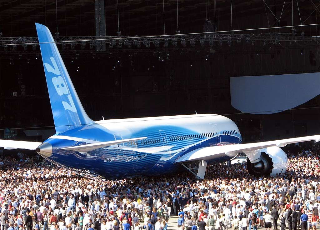 Presentaci�n del Boeing 787 Dreamliner al p�blico