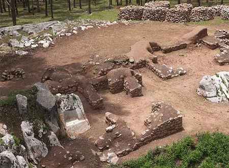 Detalle de los restos arqueol�gicos descubiertos cerca de Machu Picchu
