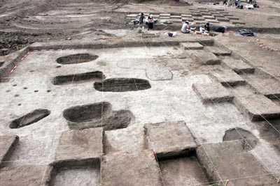 Cementerio con restos de 340 ind�genas muiscas en Soacha. Foto: Universidad de los Andes