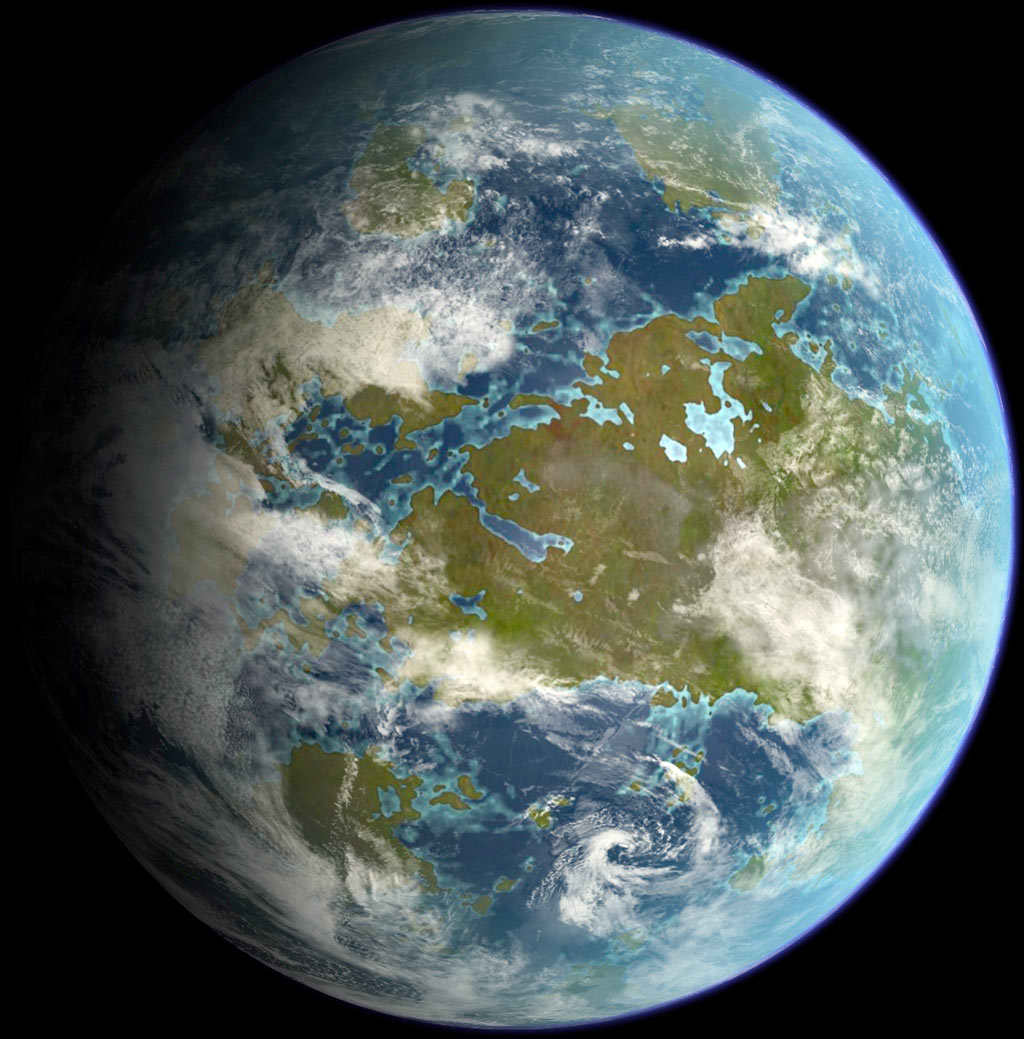 Terraformaci�n de Venus, en extremo costosa y compleja, requerir�a de trillones de toneladas de hidr�geno, sombrillas y espejos solares en �rbita de gran tama�o y la generaci�n de una atm�sfera respirable. ImagenDaein Ballard