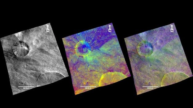 Los cr�teres de Vesta, desde la misi�n Dawn de la NASA
