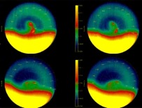 Doble v�rtice del polo sur de Venus captadas desde la nave espacial Venus Express