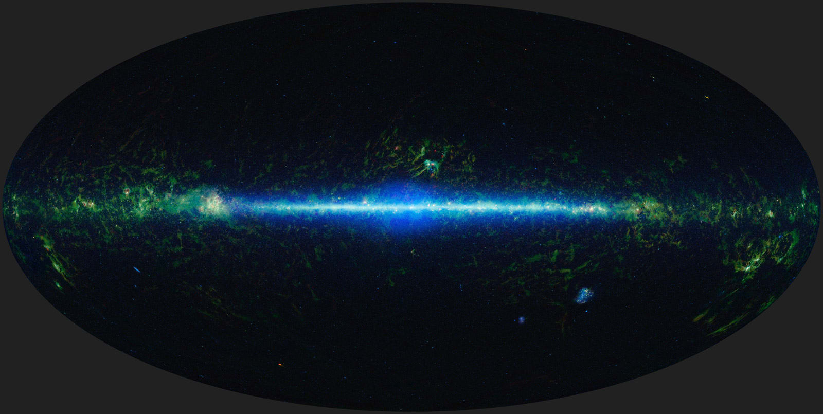 El mapa del Wide-field Infrared Survey Explorer (Wise) aporta un cat�logo de las propiedades infrarrojas de 560 millones de objetos individuales. La mayor�a son galaxias y estrellas y muchas de ellas no se hab�an visto antes.