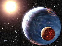 Representaci�n art�stica del planeta Gliese 581 C