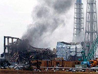 Central nuclear de Fukushima una columna de humo sale del reactor 3 de la planta el 21 de marzo