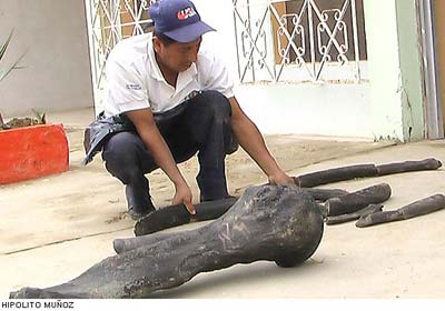 Un grupo de obreros del Municipio de Santa Elena encontr� varios huesos de animales prehist�ricos en el complejo termal tur�stico Tel�sforo Villacr�s, en la Pen�nsula.