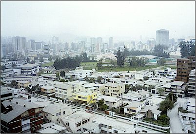 No es navidad en Islandia, es Quito bajo una capa de ceniza, la neblina que se aprecia no es tal, sino la ceniza que desciende del volc�n.
