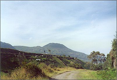 Este es un volc�n muy poco conocido, casi puedo garantizarles que esta es la �nica foto disponible de este volc�n en Internet. Al parecer este volc�n es la �ltima manifestaci�n de volcanismo en el complejo volc�nico Chimborazo-Carihuairazo. Y aunque el Chimborazo es un volc�n al parecer activo, las �ltimas erupciones de este macizo habr�an provenido del Pu�alica en tiempos prehist�ricos.
